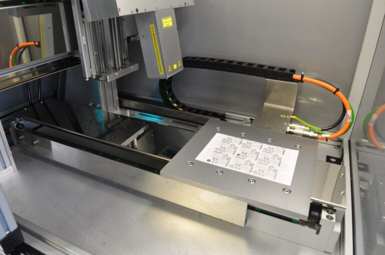 Sample area of the diode laser array system